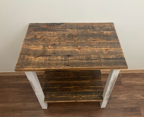 Contemporary and Rustic End Tables