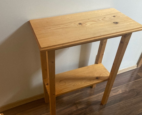 Contemporary and Rustic End Tables