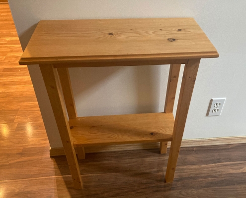 Contemporary and Rustic End Tables