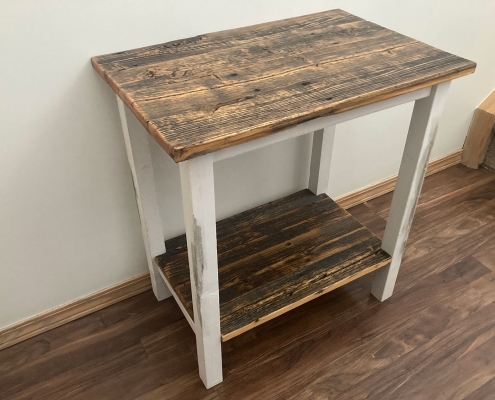 Contemporary and Rustic End Tables