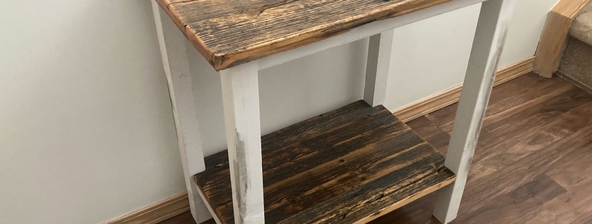 Contemporary and Rustic End Tables