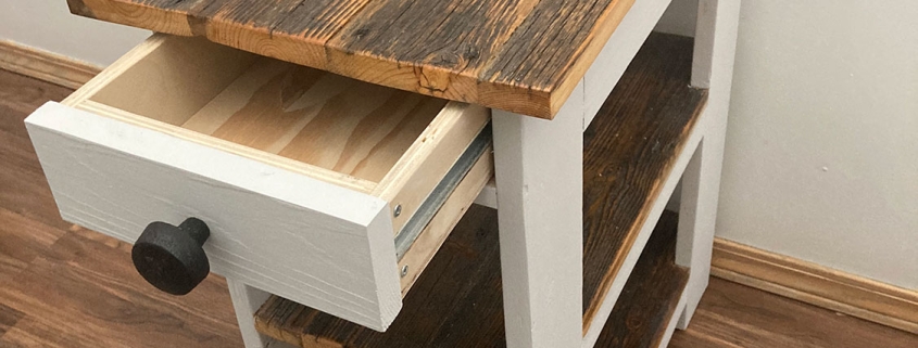 Contemporary and Rustic End Tables